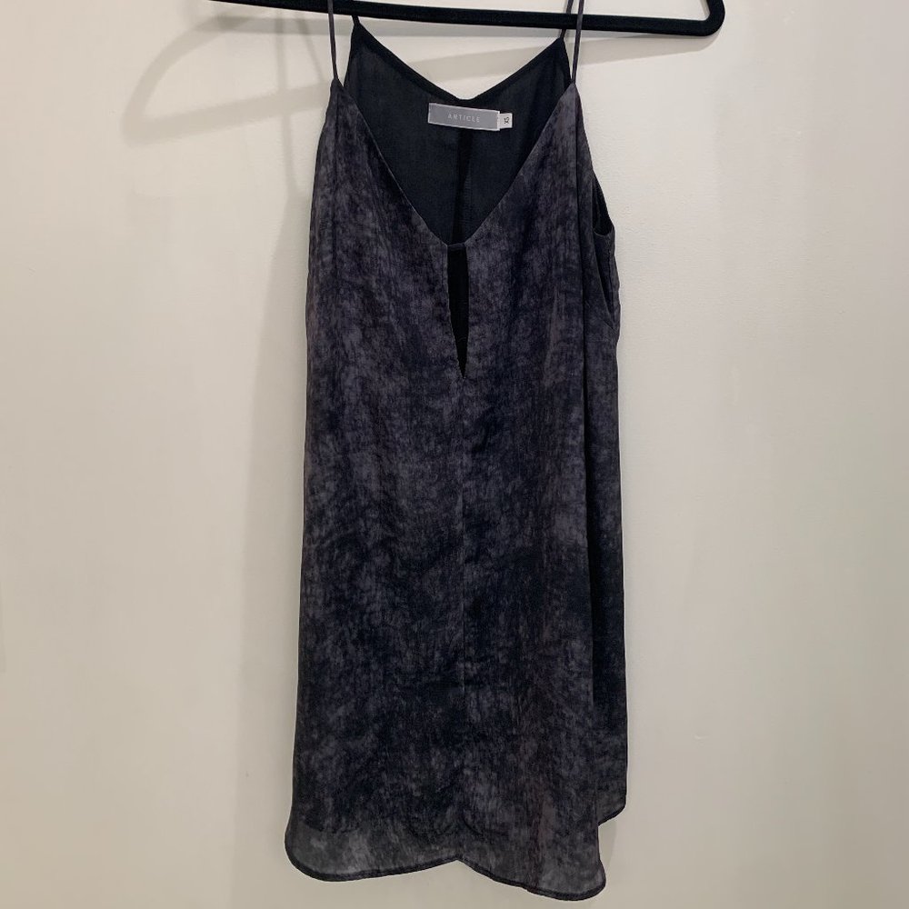 Article Tie Dye Satin Mini Dress